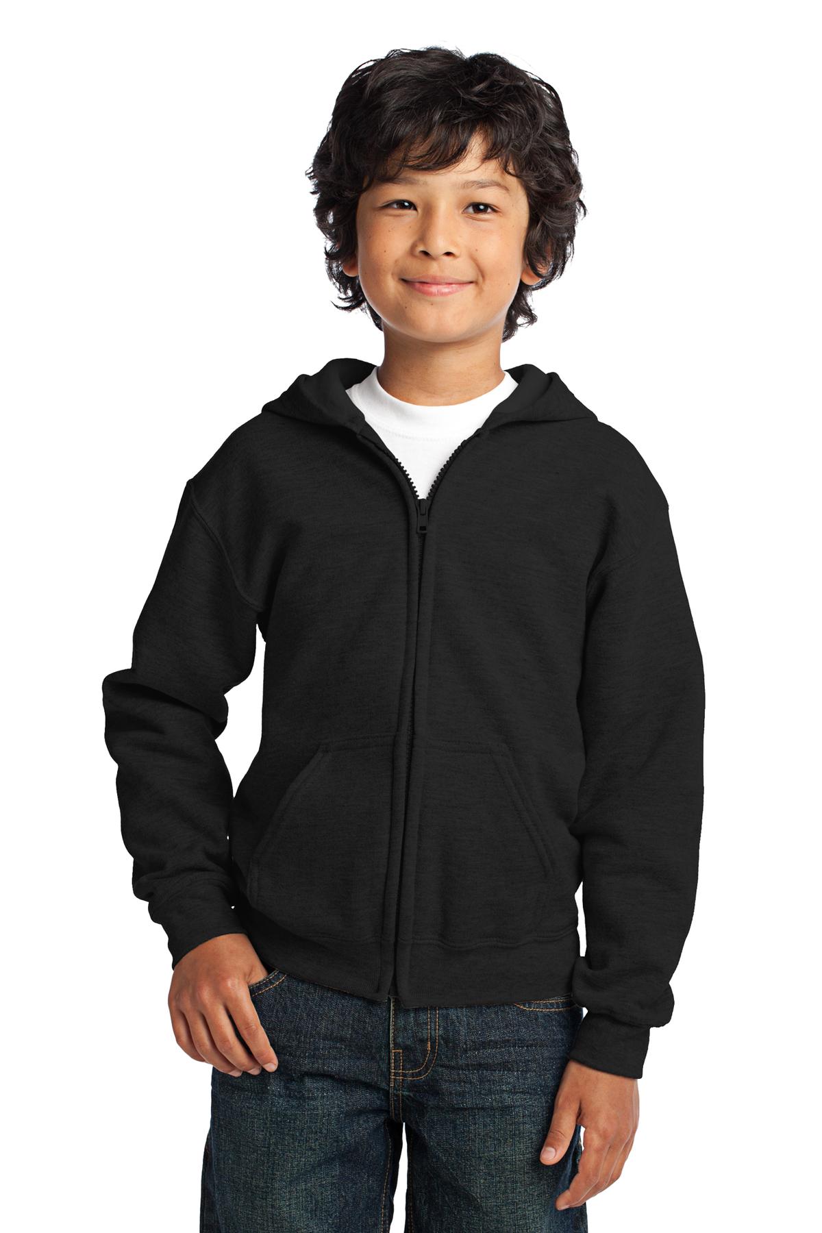 Gildan ®  Youth Heavy Blend ™  Full-Zip Hooded Sweatshirt. 18600B