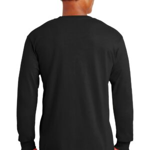 Gildan ®  – Ultra Cotton ®  100% Cotton Long Sleeve T-Shirt with Pocket.  2410