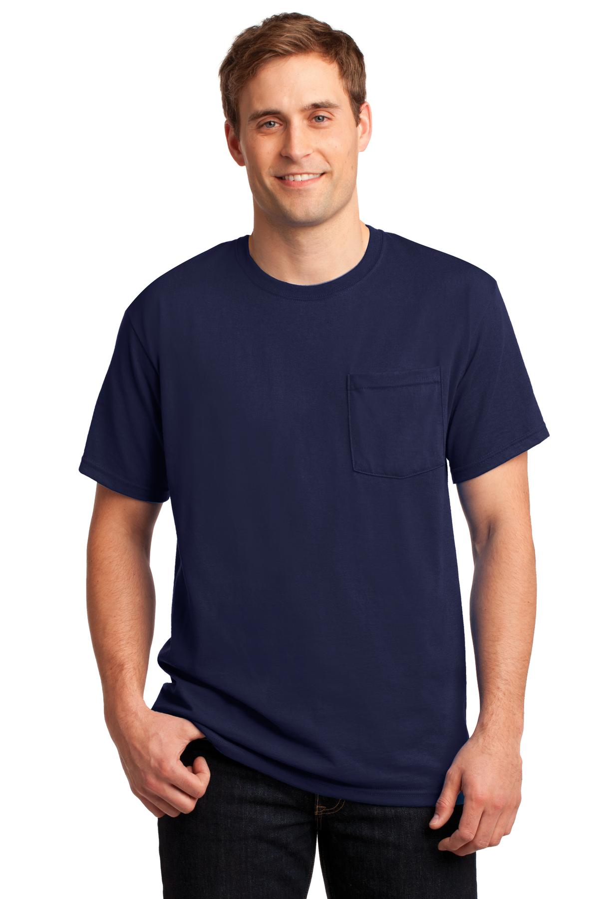 JERZEES ®  -  Dri-Power ®  50/50 Cotton/Poly Pocket T-Shirt.  29MP