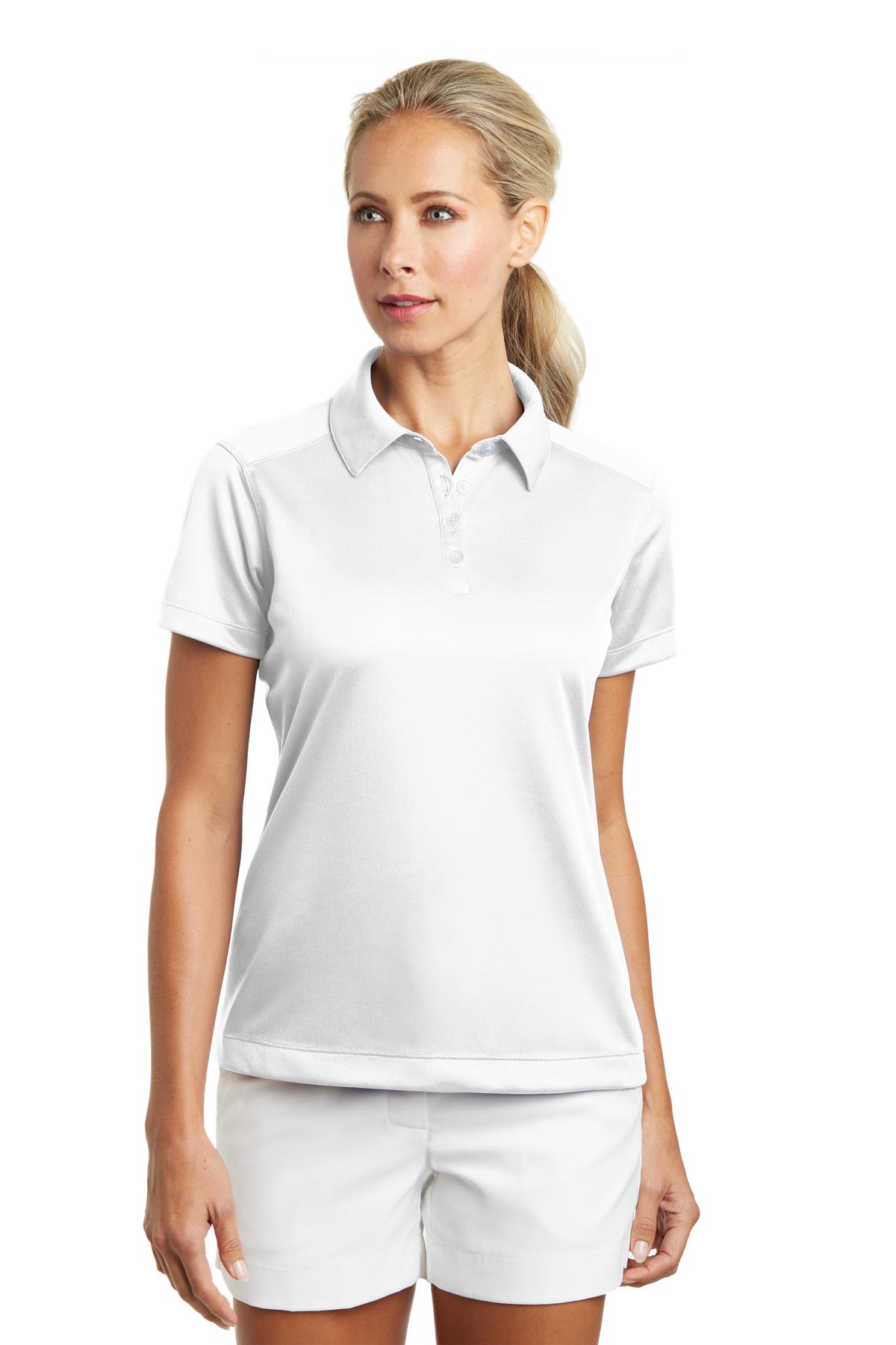 Nike Ladies Dri-FIT Pebble Texture Polo. 354064