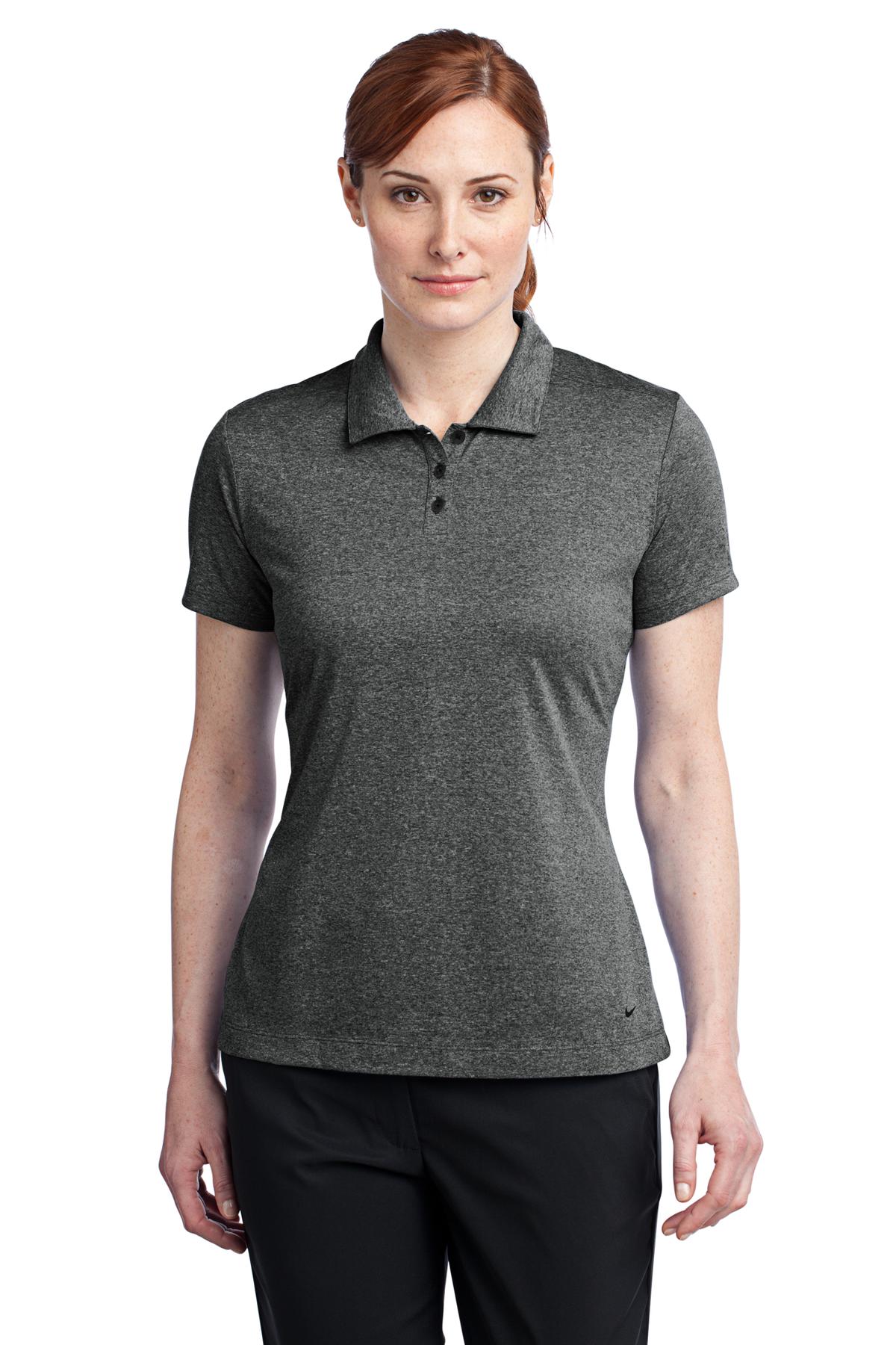 Nike Ladies Dri-FIT Heather Polo. 474455