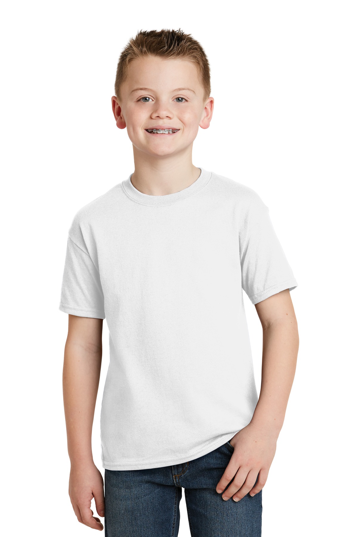 Hanes® - Youth EcoSmart ®  50/50 Cotton/Poly T-Shirt.  5370