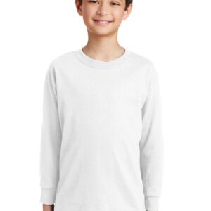 Gildan ®  Youth Heavy Cotton ™  100% Cotton Long Sleeve T-Shirt. 5400B