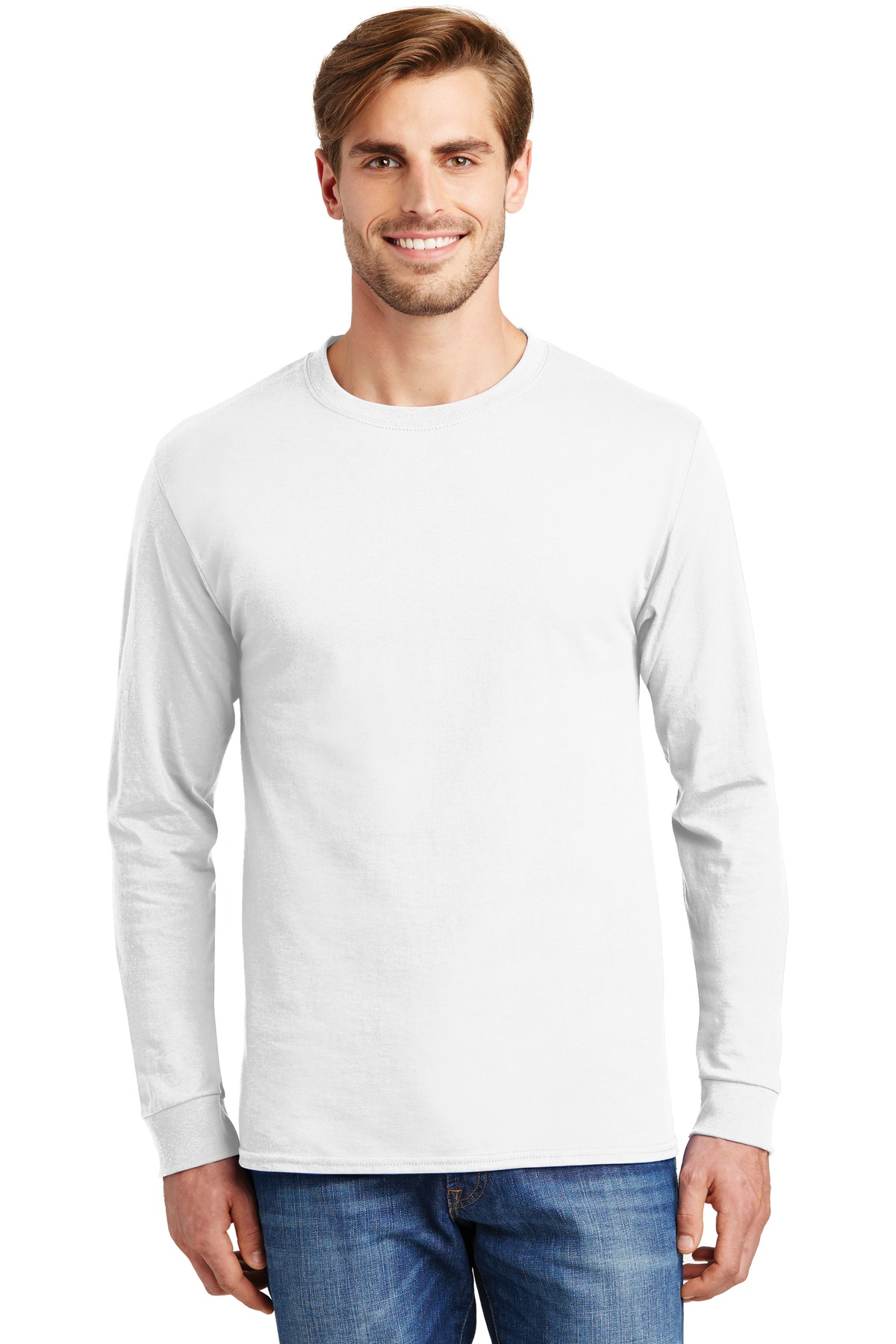 Hanes ®  - Tagless ®  100% Cotton Long Sleeve T-Shirt.  5586