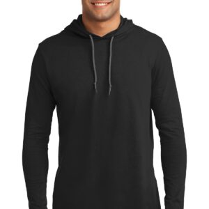 Anvil ®  100% Combed Ring Spun Cotton Long Sleeve Hooded T-Shirt. 987