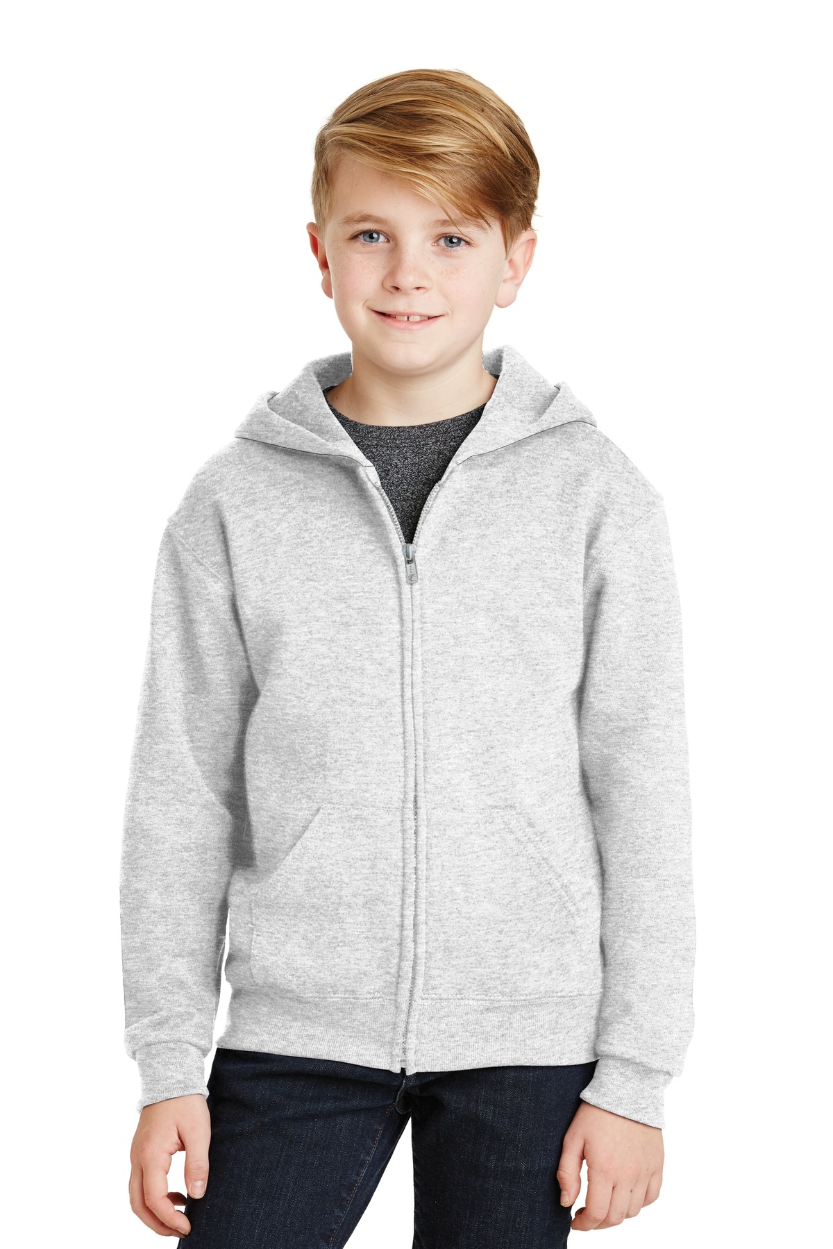 JERZEES ®  - Youth NuBlend ®  Full-Zip Hooded Sweatshirt.  993B