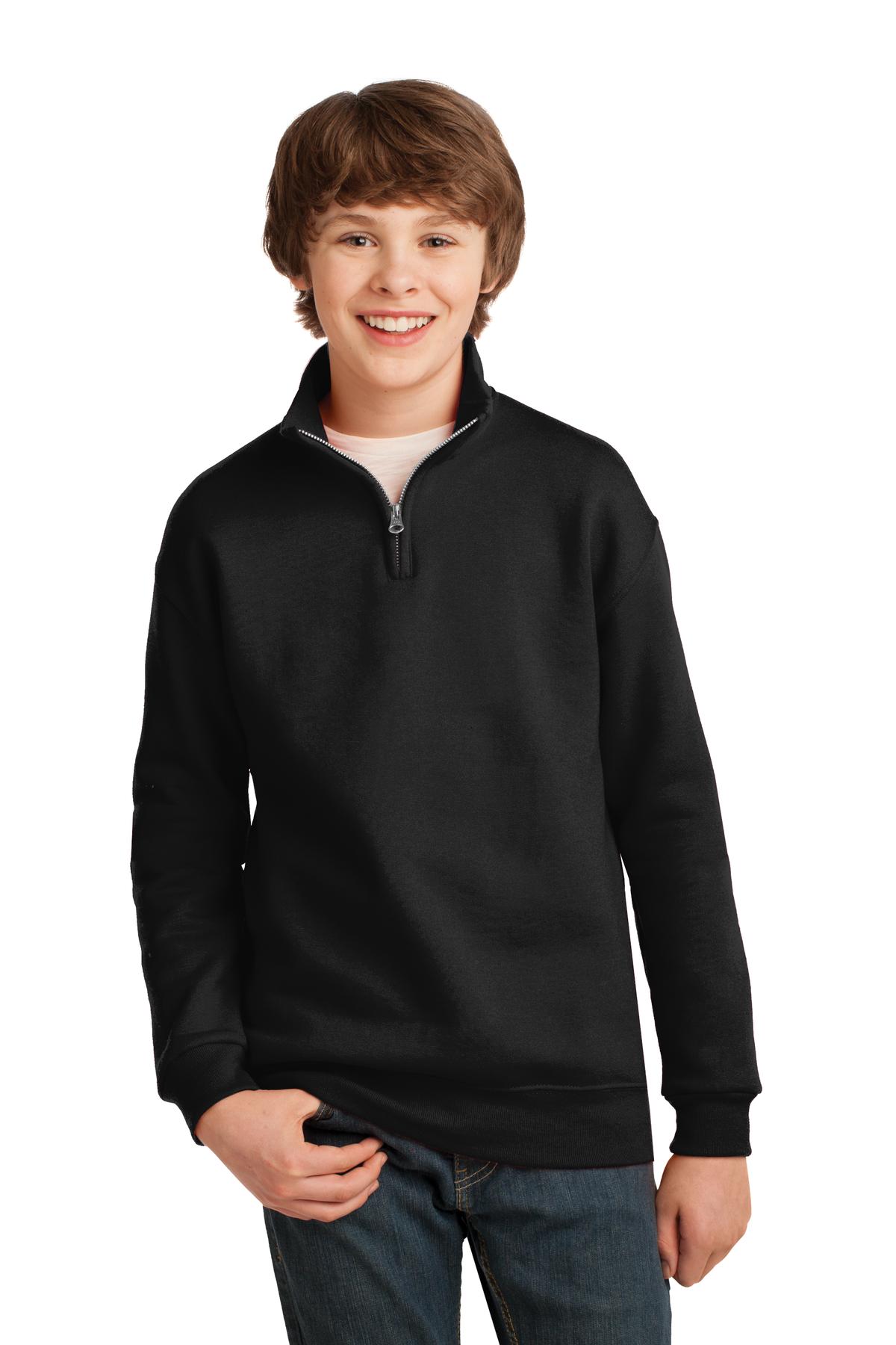 JERZEES ®  Youth NuBlend ®  1/4-Zip Cadet Collar Sweatshirt. 995Y