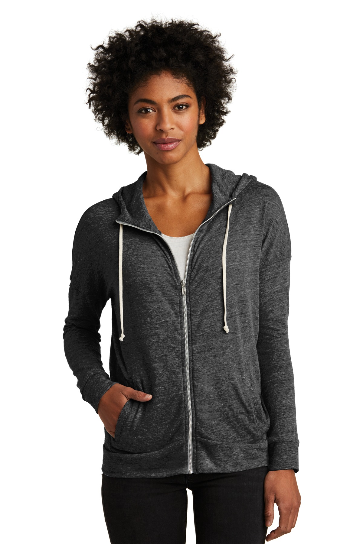 Alternative Women's Eco-Jersey ™  Cool-Down Zip Hoodie. AA2896