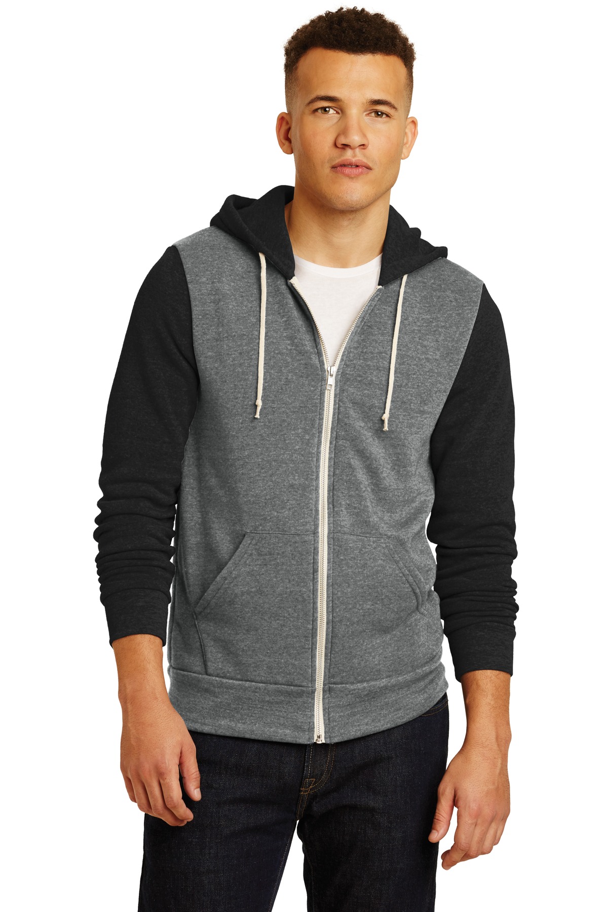 Alternative Colorblock Rocky Eco ™ -Fleece Zip Hoodie. AA32023