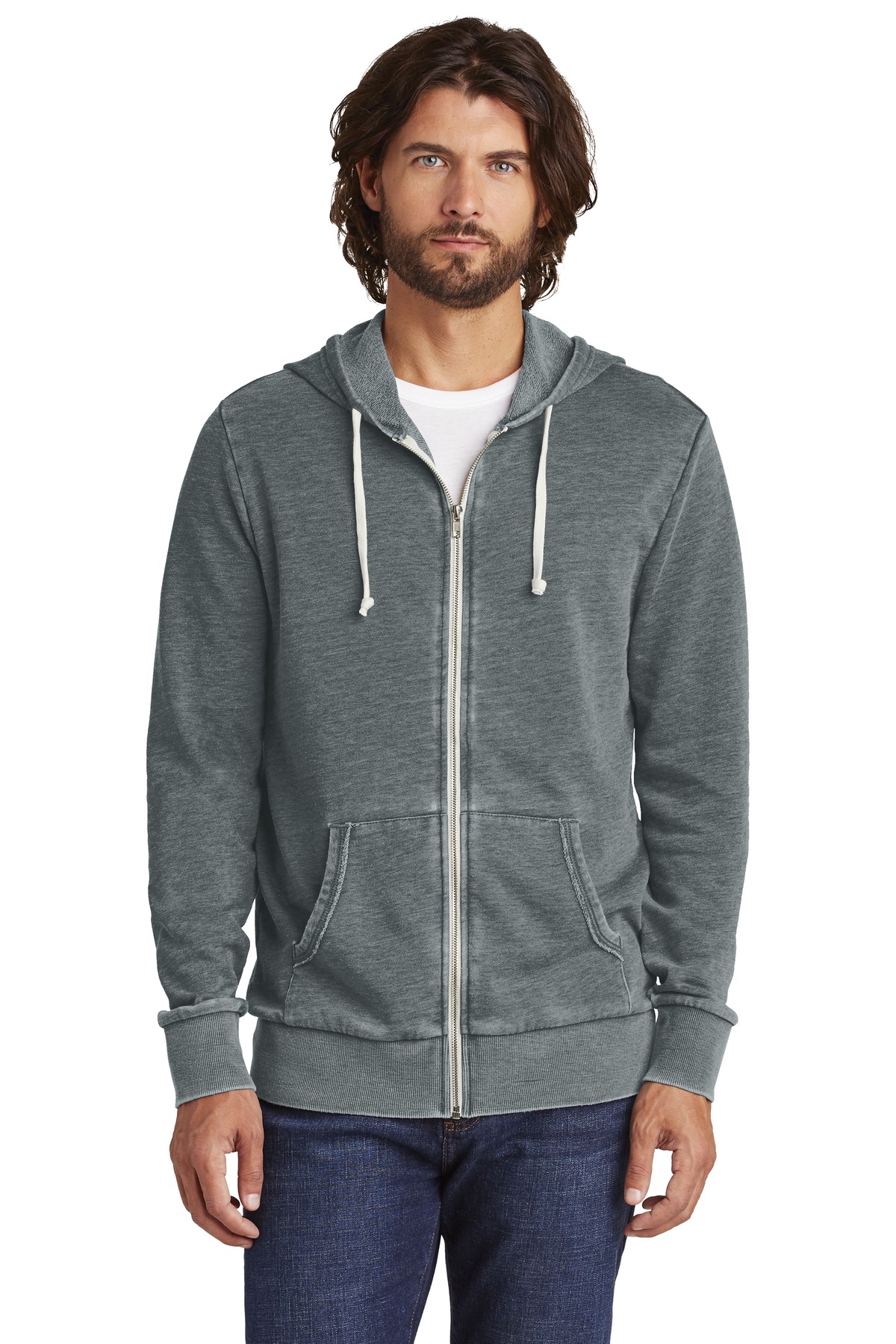 Alternative Burnout Laid-Back Zip Hoodie. AA8636