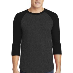 American Apparel  ®  Poly-Cotton 3/4-Sleeve Raglan T-Shirt. BB453W