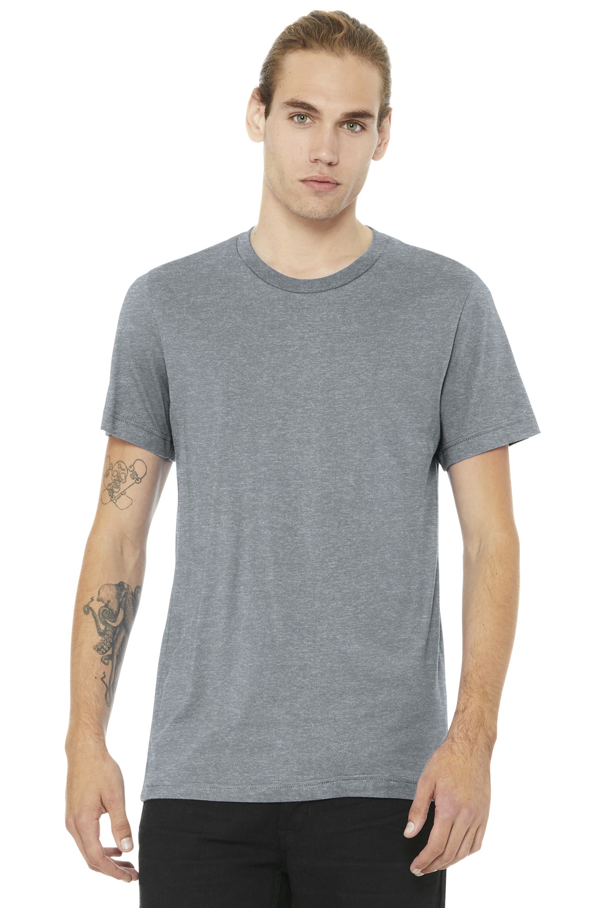 BELLA+CANVAS  ®  Unisex Heather CVC Short Sleeve Tee. BC3001CVC