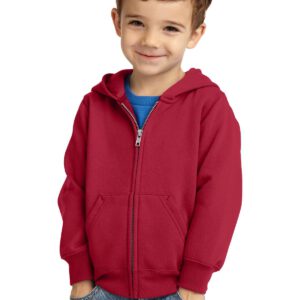 Port & Company ®  Toddler Core Fleece Full-Zip Hooded Sweatshirt. CAR78TZH