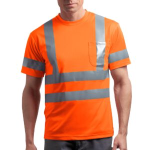 CornerStone ®  – ANSI 107 Class 3 Short Sleeve Snag-Resistant Reflective T-Shirt. CS408