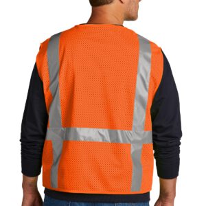 CornerStone  ®  ANSI 107 Class 2 Mesh Six-Pocket Zippered Vest. CSV104