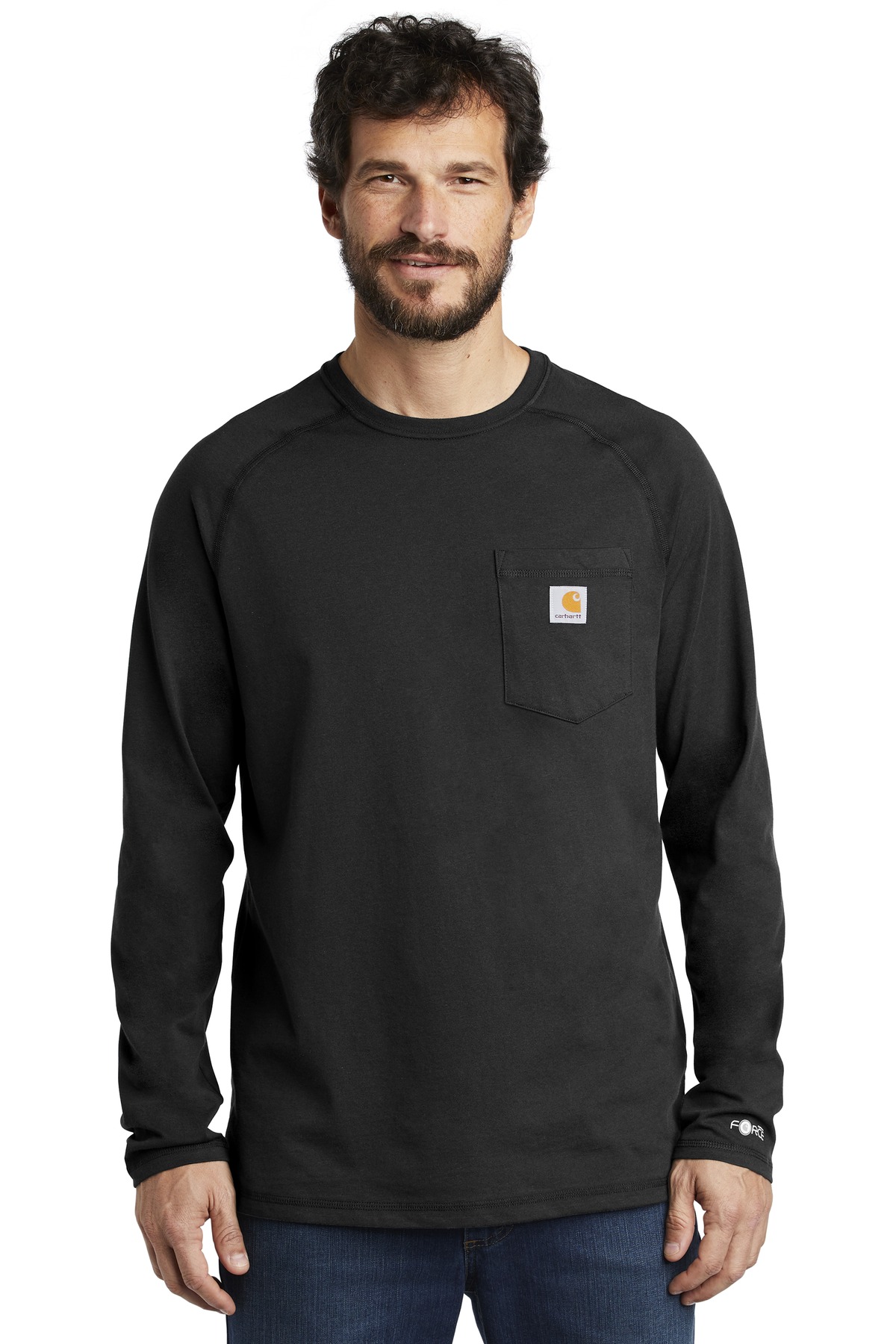 Carhartt Force  ®  Cotton Delmont Long Sleeve T-Shirt. CT100393