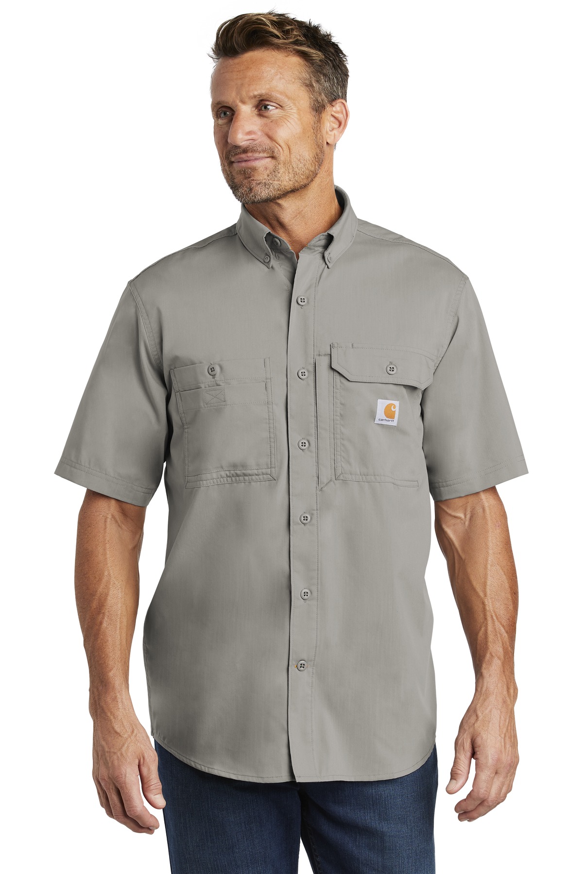 Carhartt Force  ®  Ridgefield Solid Short Sleeve Shirt. CT102417