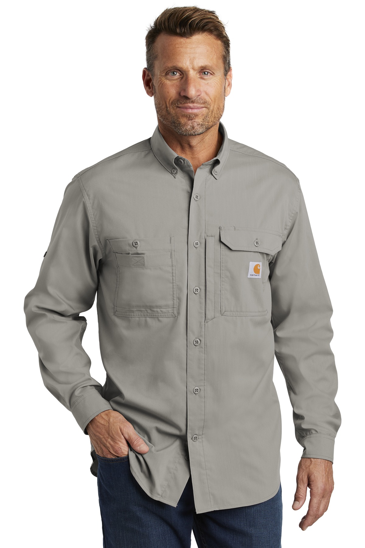 Carhartt Force  ®  Ridgefield Solid Long Sleeve Shirt. CT102418