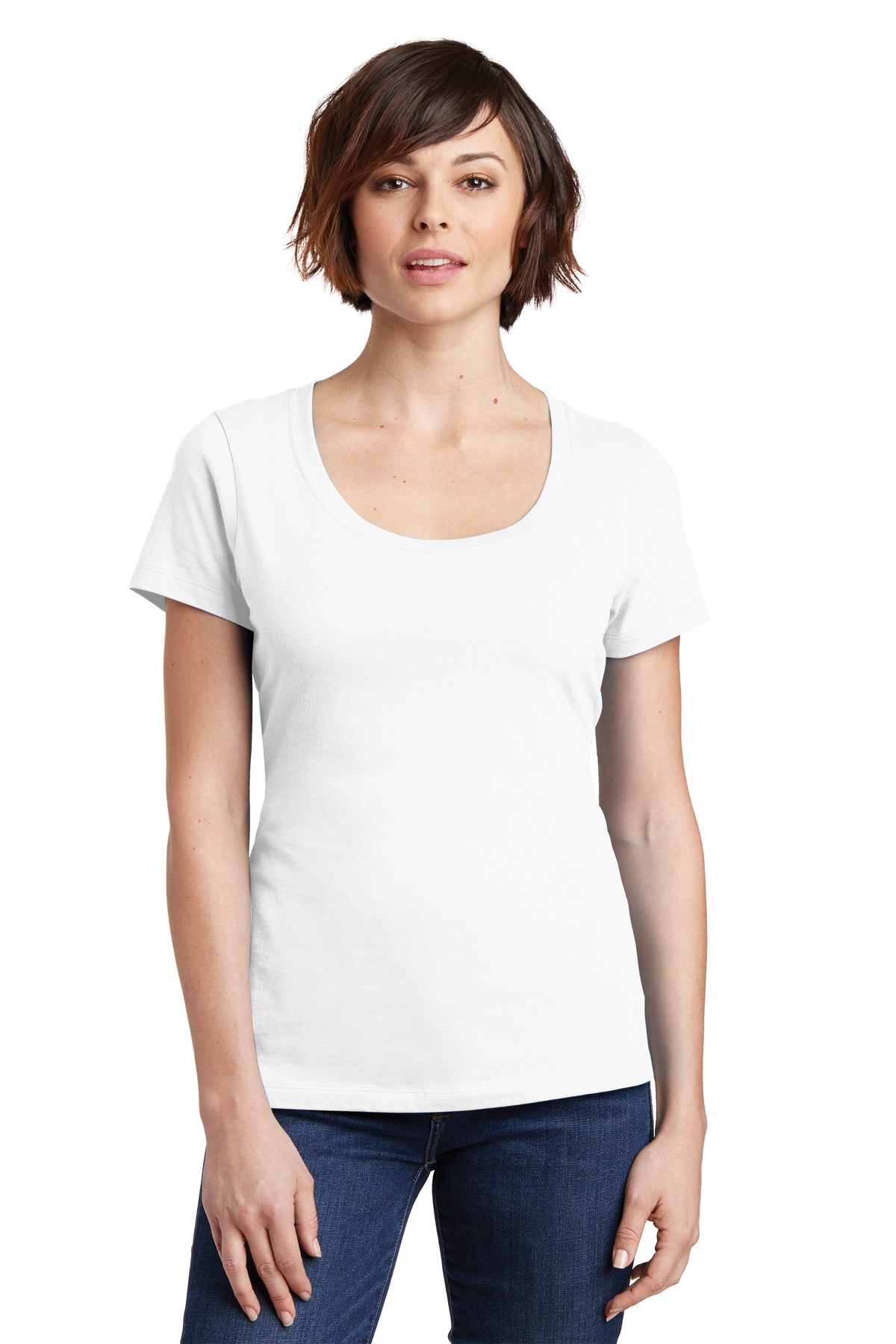 District ®  Women's Perfect Weight ®  Scoop Tee. DM106L