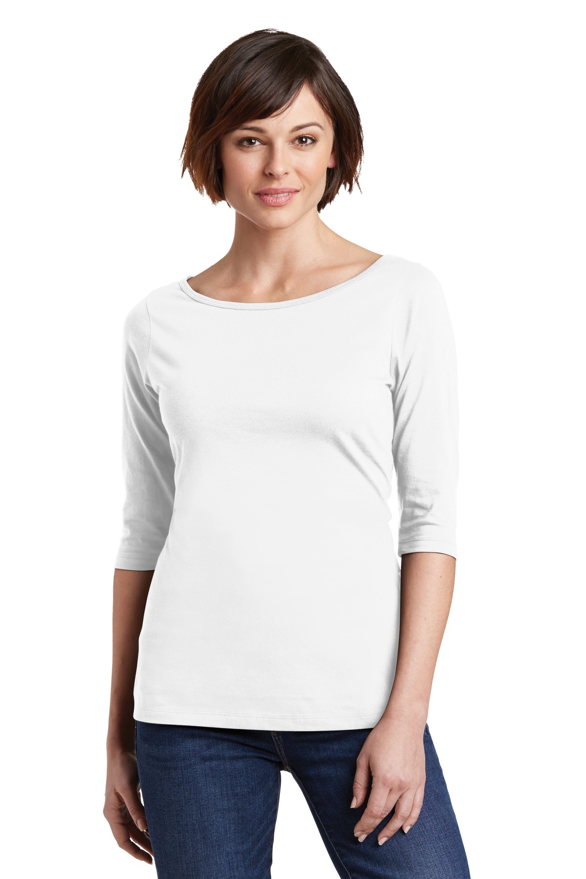 District ®  Women's Perfect Weight ®  3/4-Sleeve Tee. DM107L