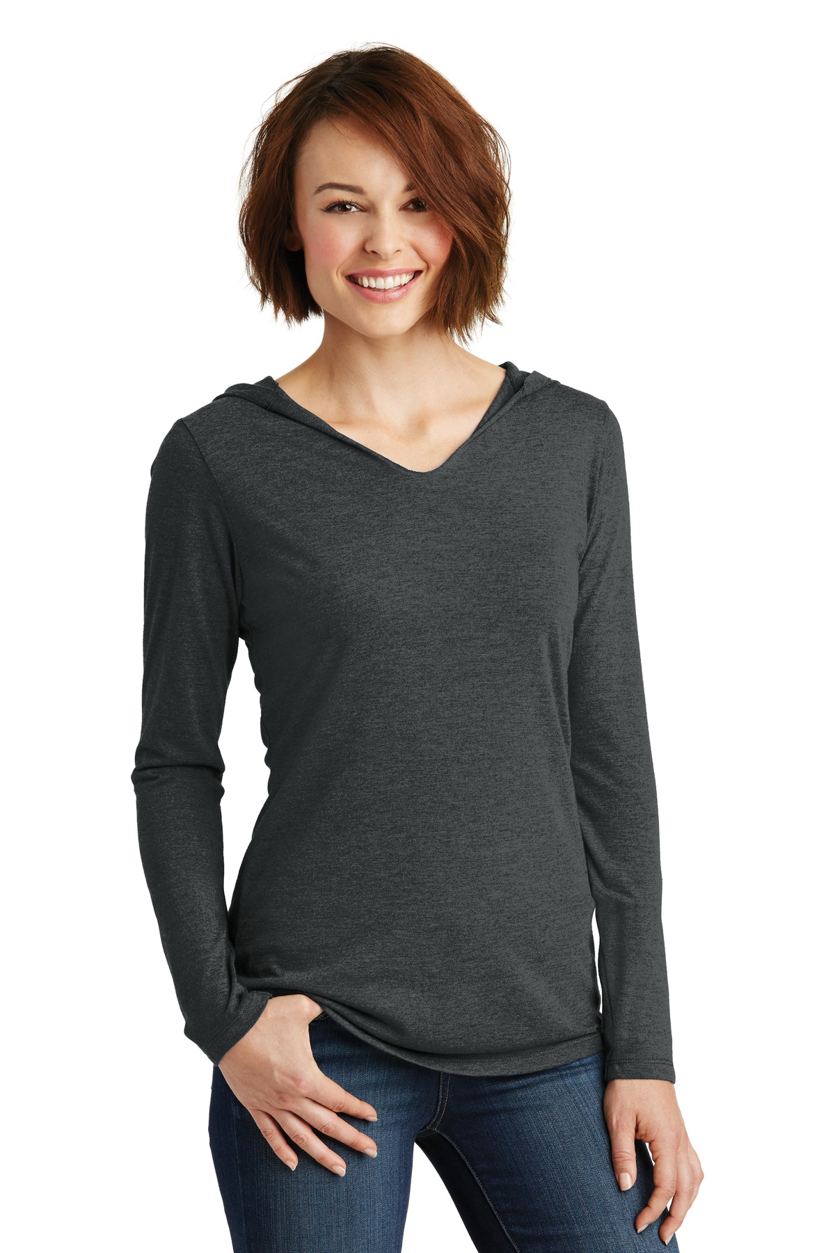 District ®  Women's Perfect Tri ®  Long Sleeve Hoodie. DM139L