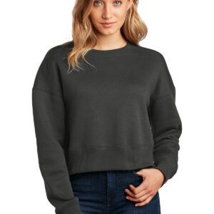 District  ®  Women’s Perfect Weight  ®  Fleece Cropped Crew DT1105
