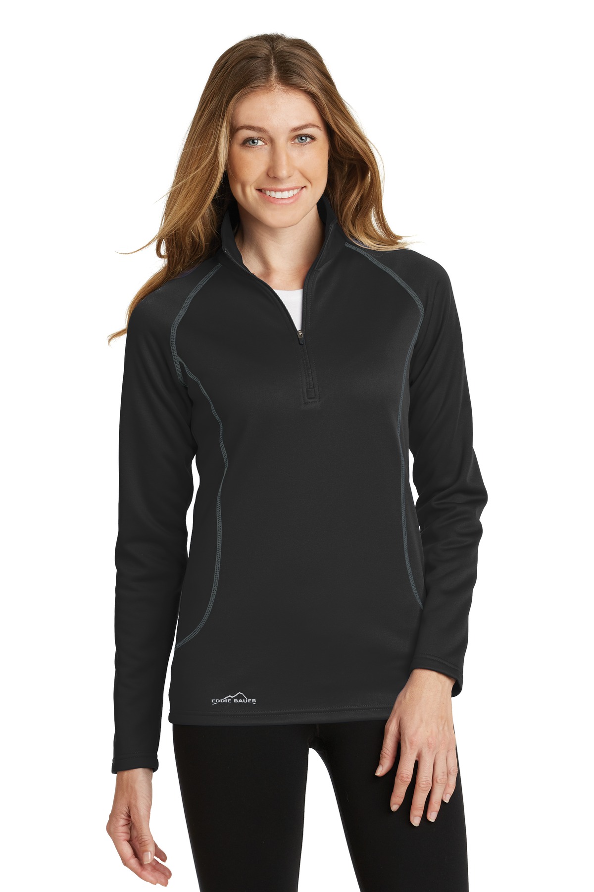 Eddie Bauer ®  Ladies Smooth Fleece Base Layer 1/2-Zip. EB237