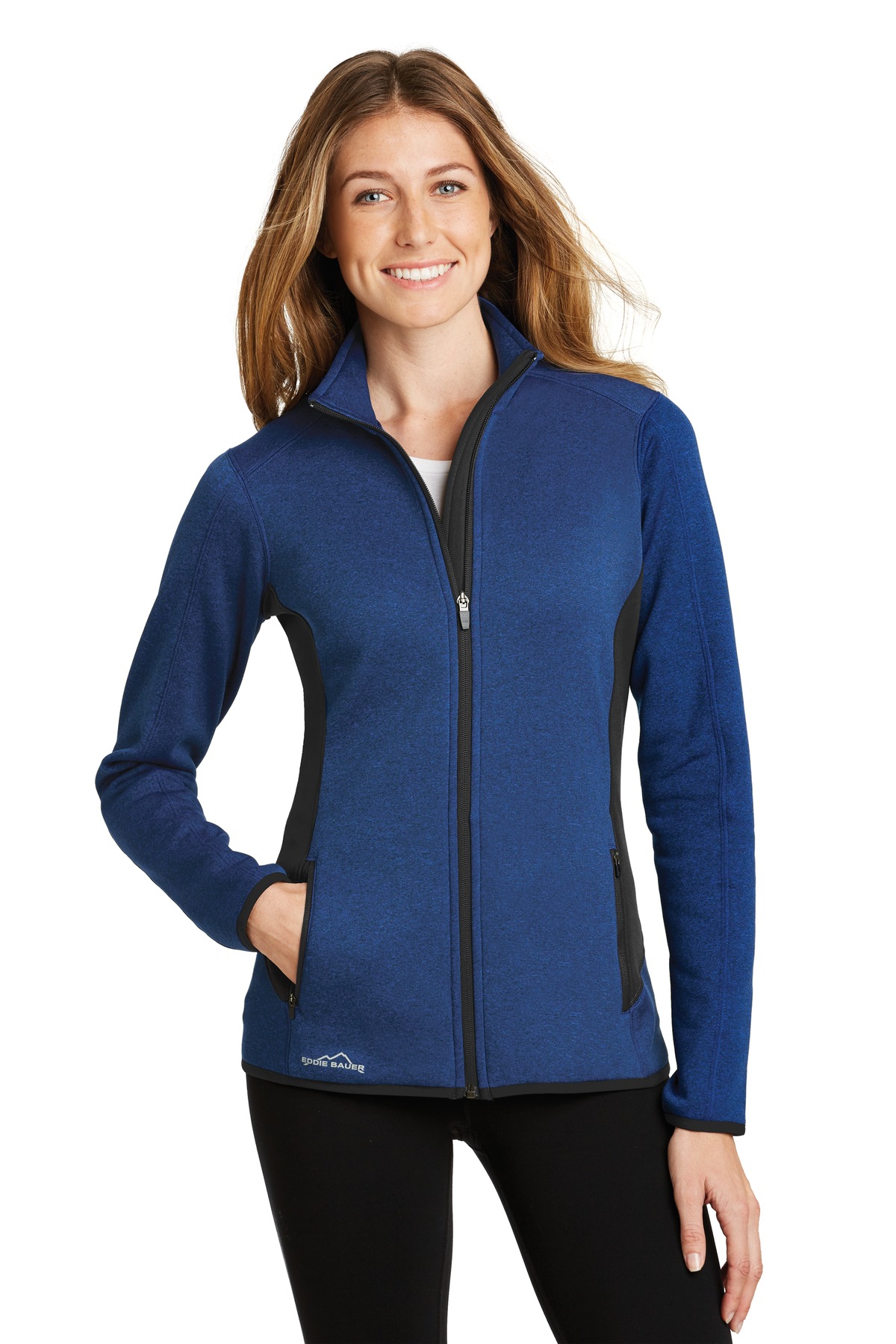 Eddie Bauer ®  Ladies Full-Zip Heather Stretch Fleece Jacket. EB239