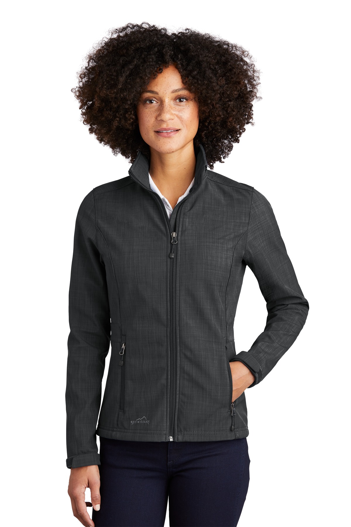 Eddie Bauer ®  Ladies Shaded Crosshatch Soft Shell Jacket. EB533