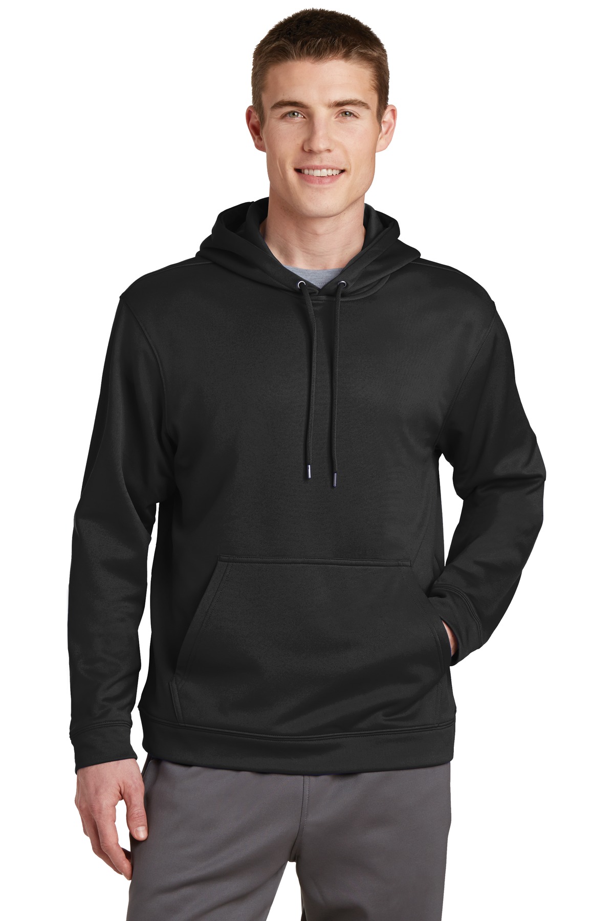 Sport-Tek ®  Sport-Wick ®  Fleece Hooded Pullover.  F244