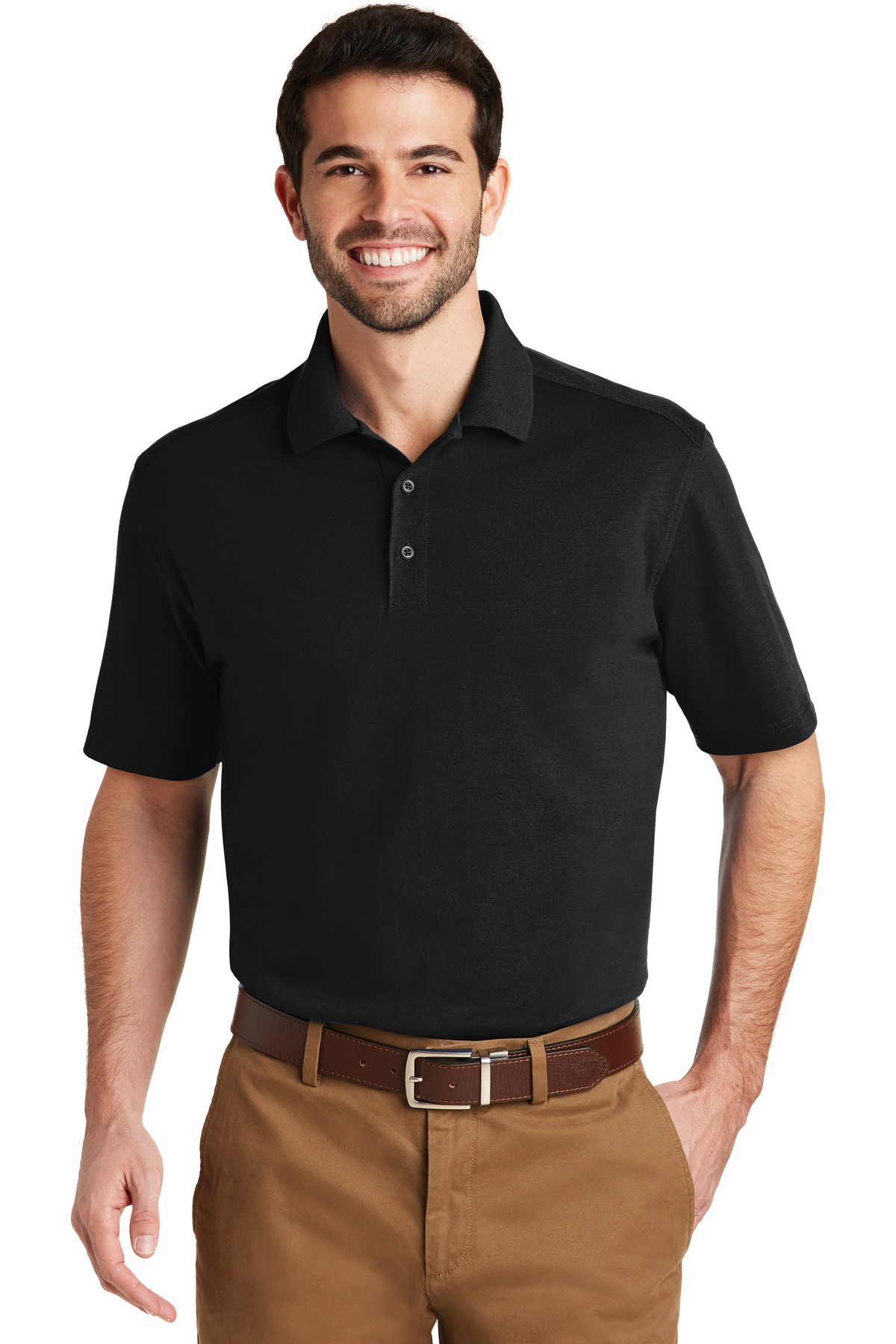 Port Authority ®  SuperPro ™  Knit Polo. K164