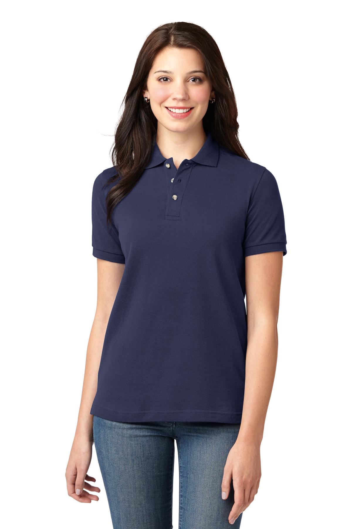 Port Authority ®  Ladies Heavyweight Cotton Pique Polo.  L420