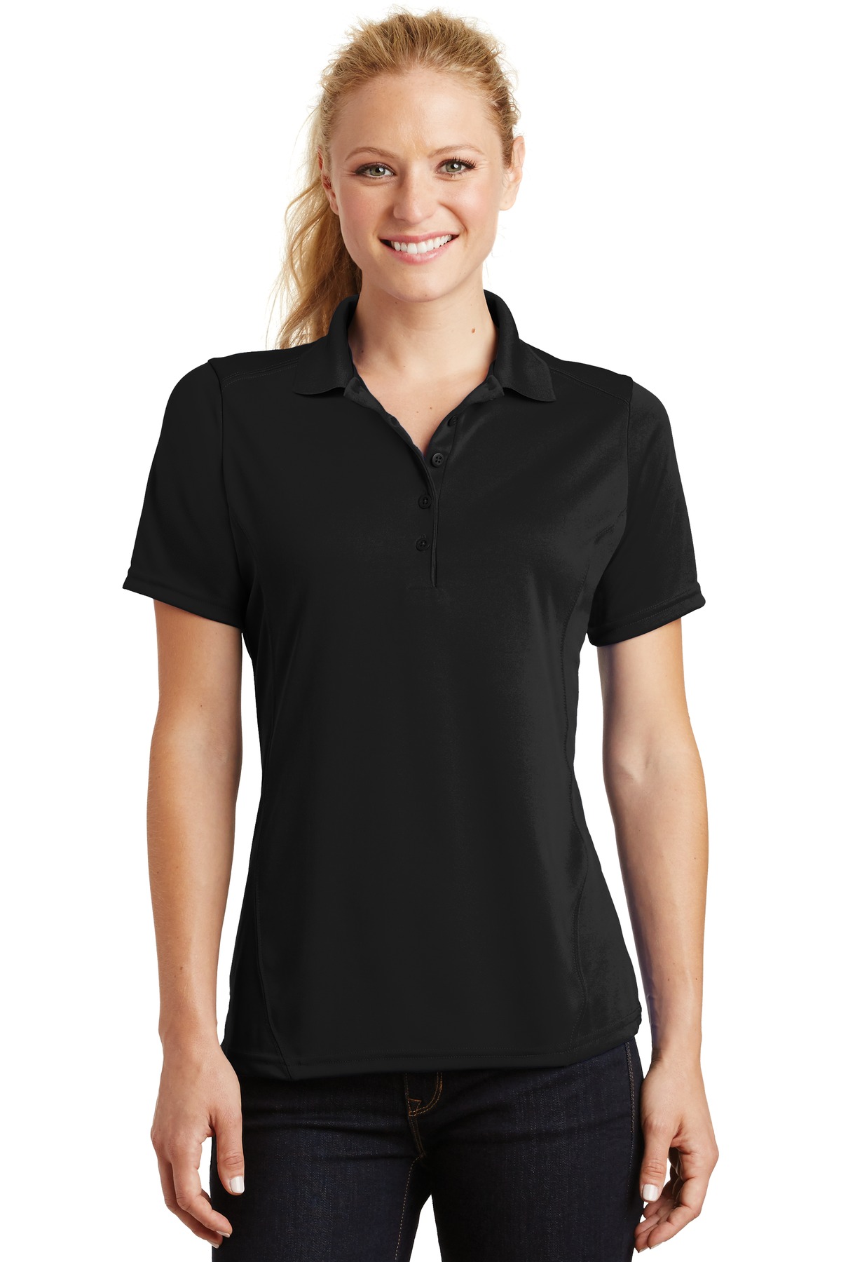 Sport-Tek ®  Ladies Dry Zone ®  Raglan Accent Polo. L475