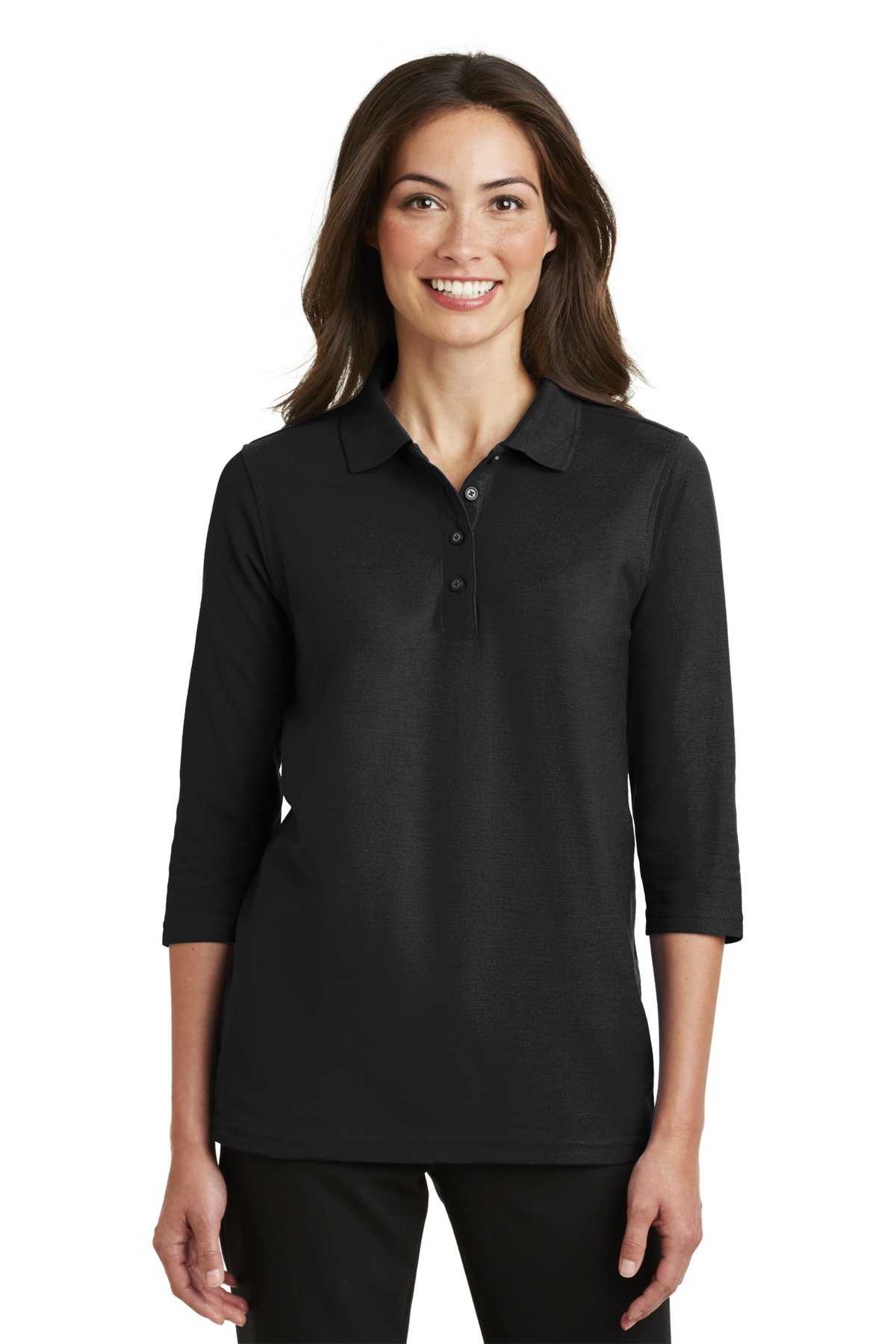 Port Authority ®  Ladies Silk Touch™ 3/4-Sleeve Polo. L562