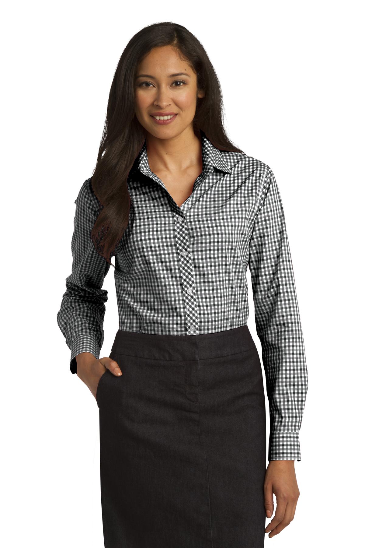 Port Authority ®  Ladies Long Sleeve Gingham Easy Care Shirt. L654