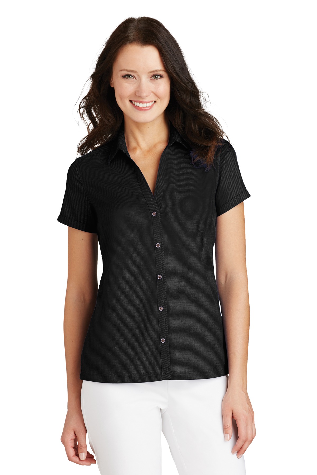 Port Authority ®  Ladies Textured Camp Shirt. L662