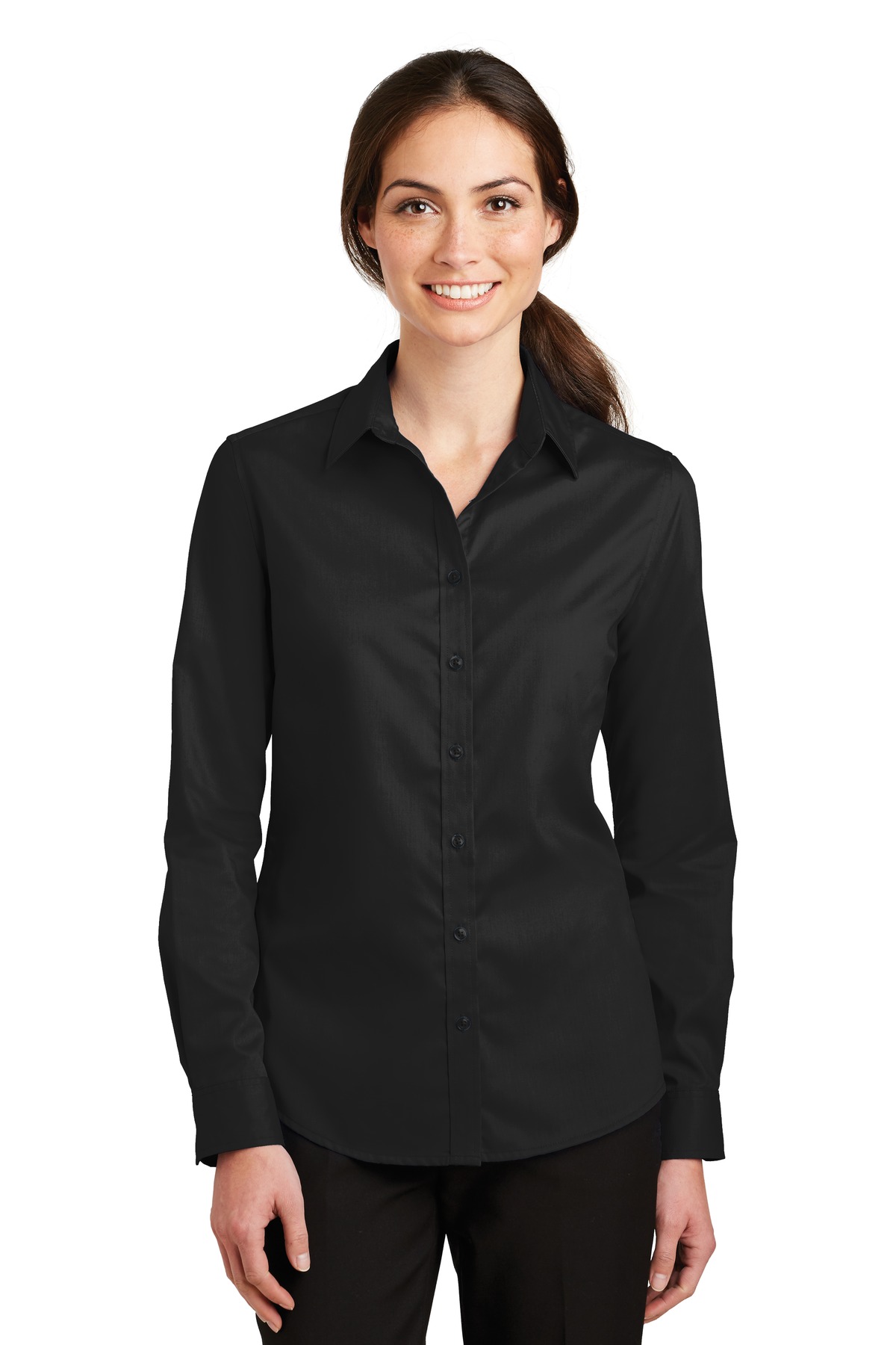 Port Authority ®  Ladies SuperPro ™  Twill Shirt. L663