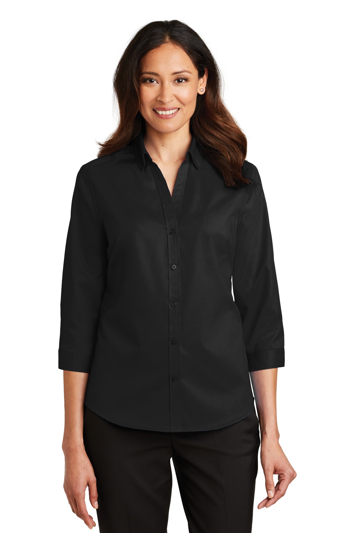 Port Authority ®  Ladies 3/4-Sleeve SuperPro ™  Twill Shirt. L665