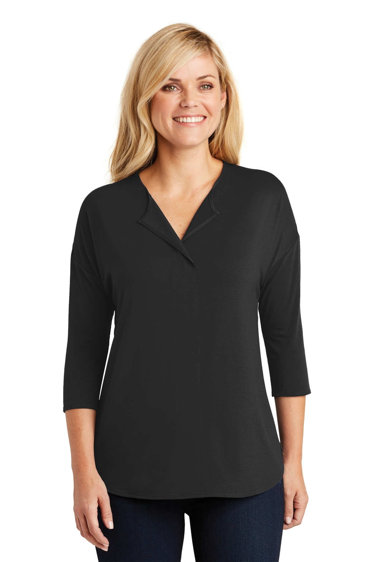 Port Authority ®  Ladies Concept 3/4-Sleeve Soft Split Neck Top. LK5433