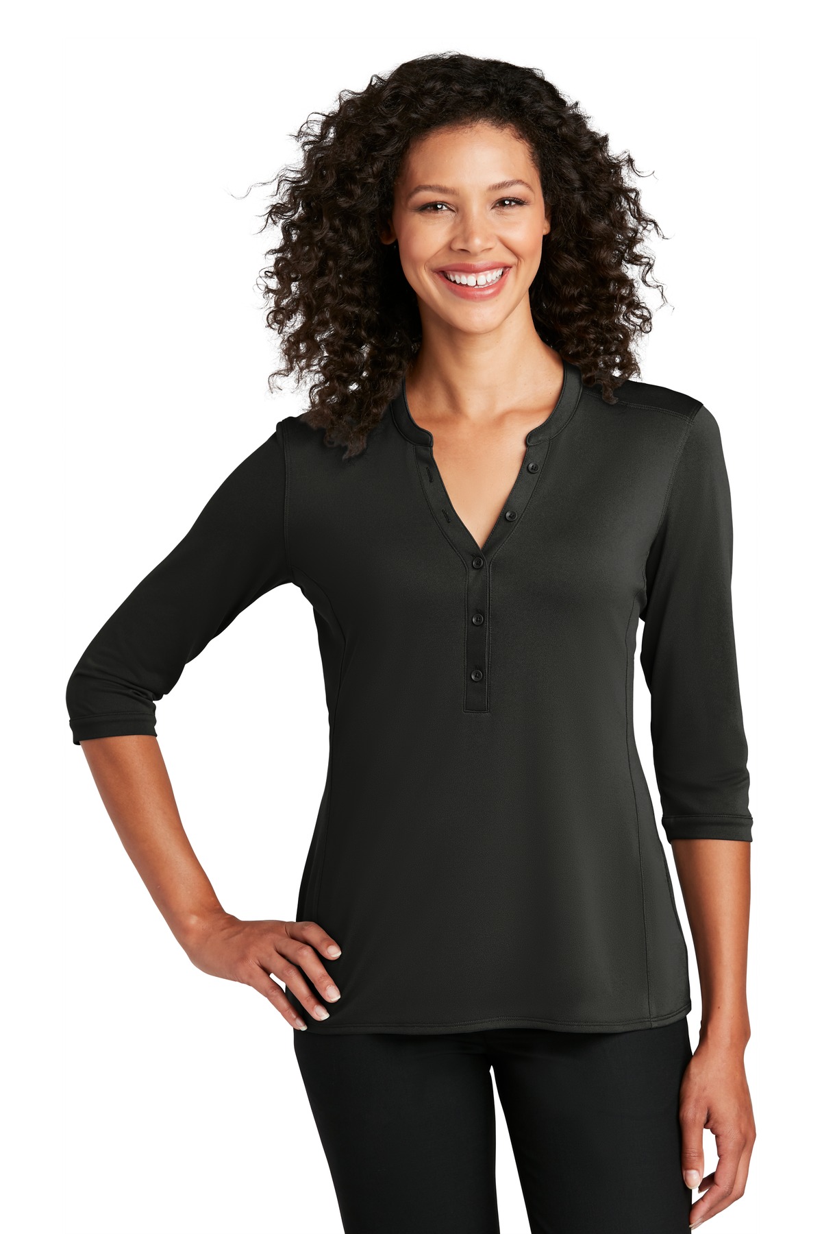 Port Authority  ®   Ladies UV Choice Pique Henley LK750