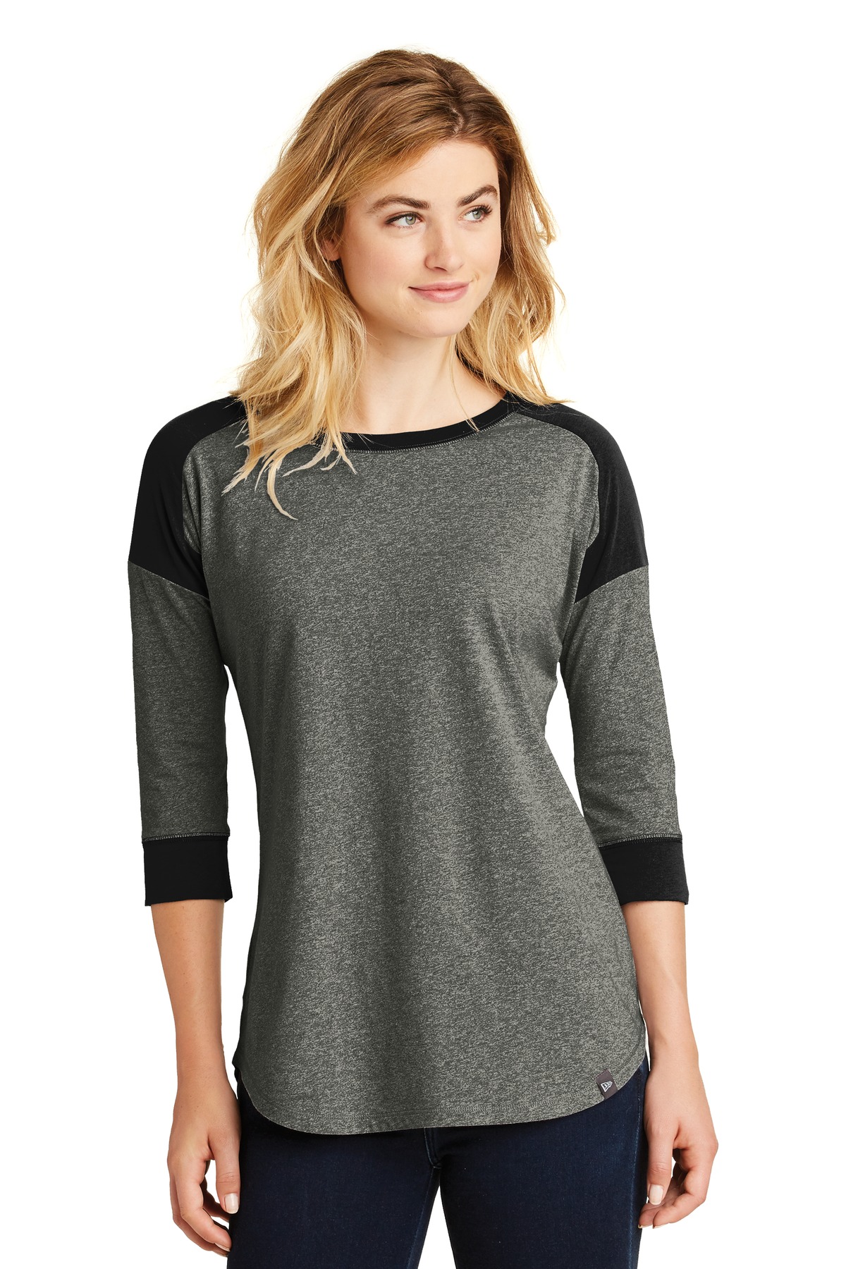 New Era  ®  Ladies Heritage Blend 3/4-Sleeve Baseball Raglan Tee. LNEA104