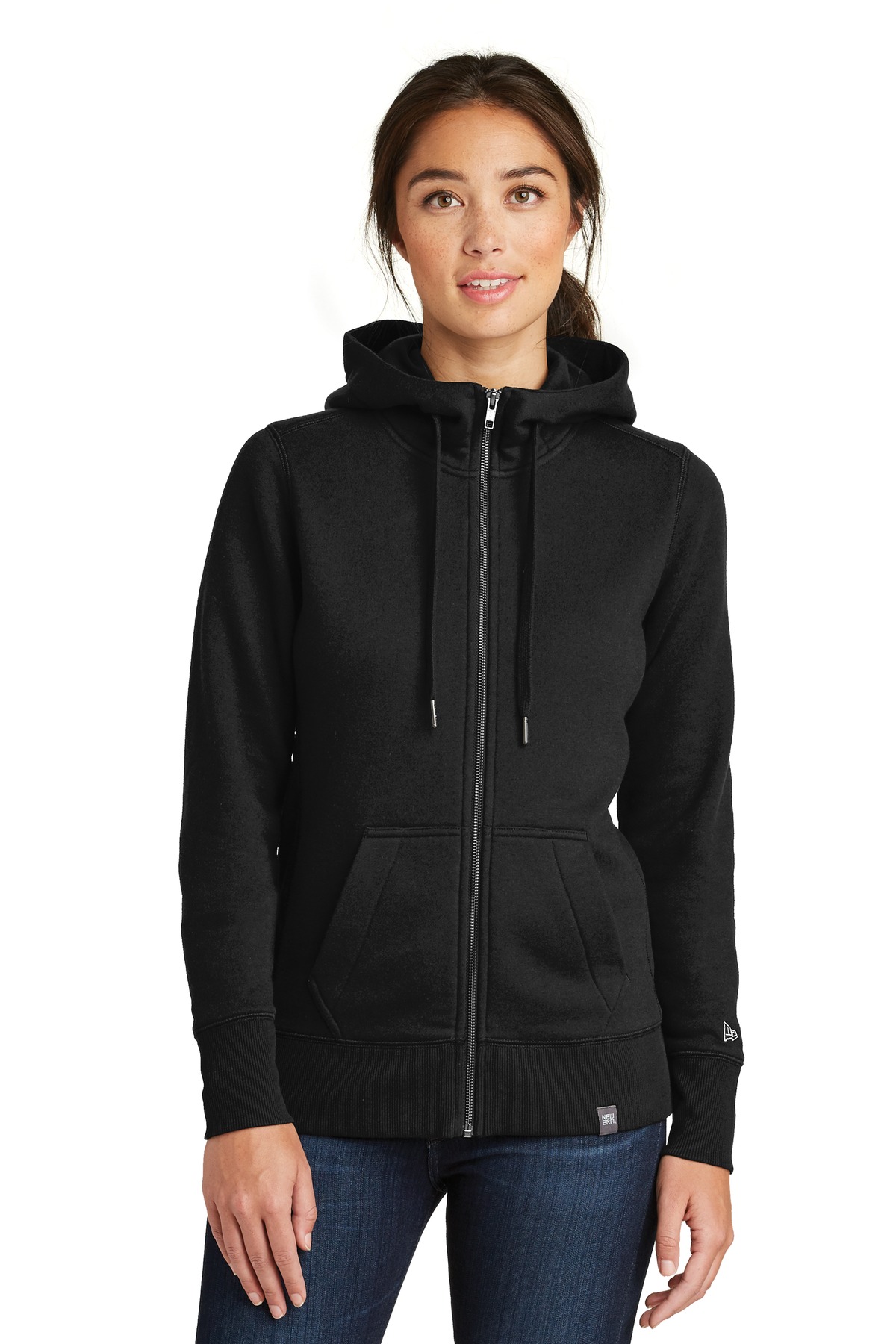 New Era  ®  Ladies French Terry Full-Zip Hoodie. LNEA502