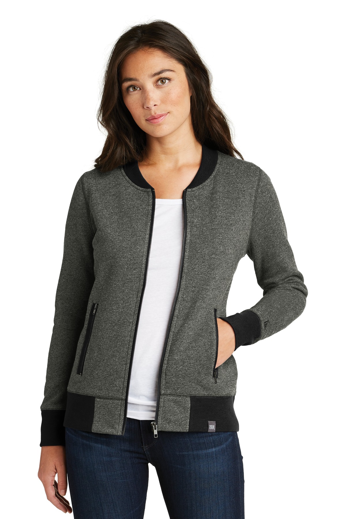 New Era  ®  Ladies French Terry Baseball Full-Zip. LNEA503