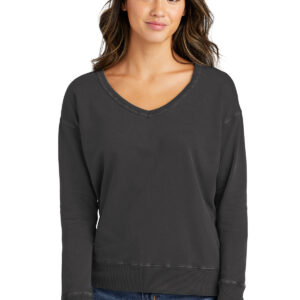Port & Company ®  Ladies Beach Wash ®  Garment-Dyed V-Neck Sweatshirt LPC098V