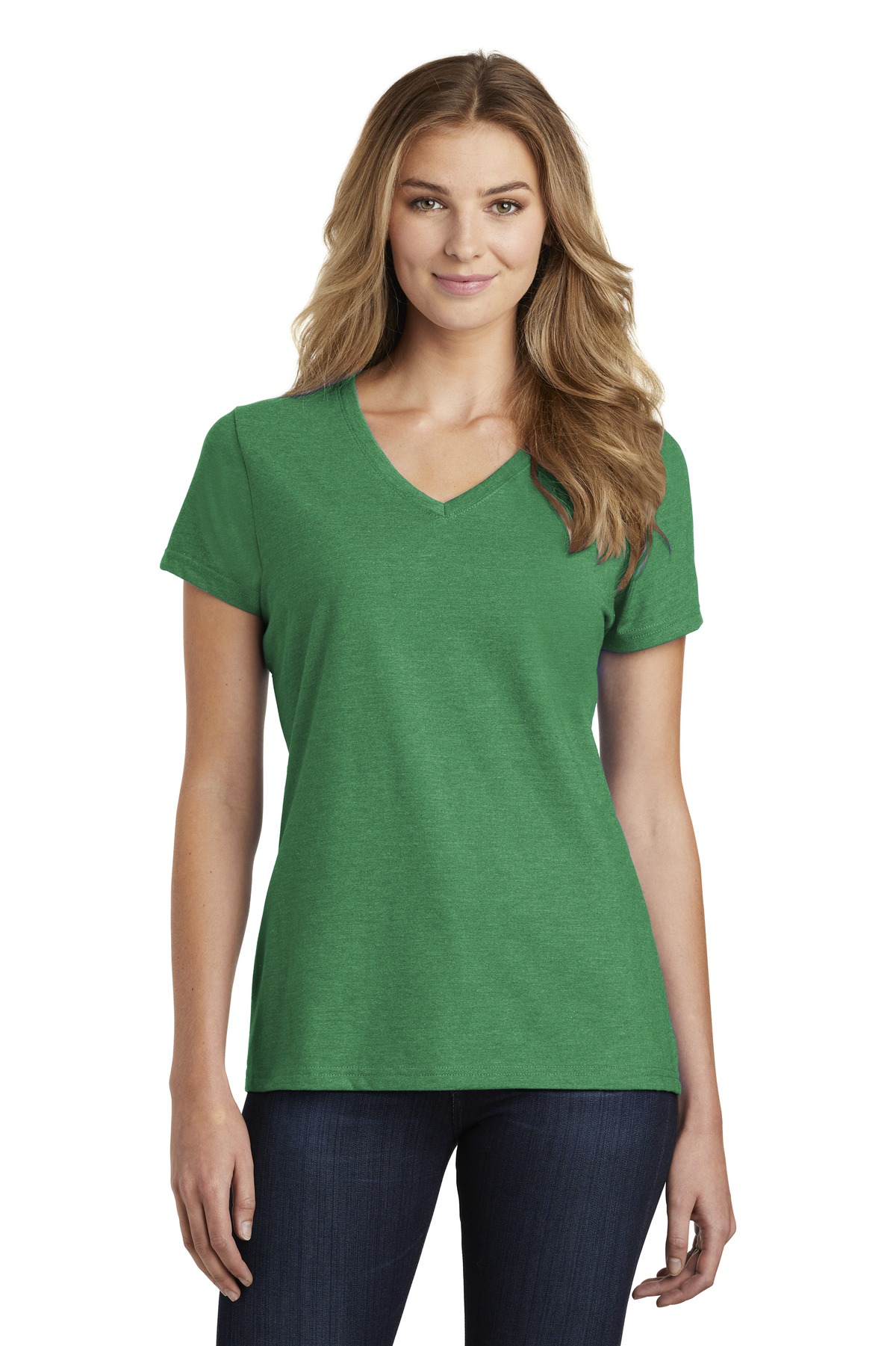 Port & Company  ®  Ladies Fan Favorite  ™  Blend V-Neck Tee. LPC455V