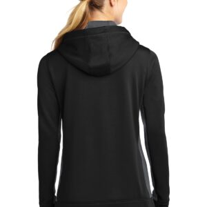 Sport-Tek ®  Ladies Sport-Wick ®  Fleece Colorblock Hooded Pullover. LST235
