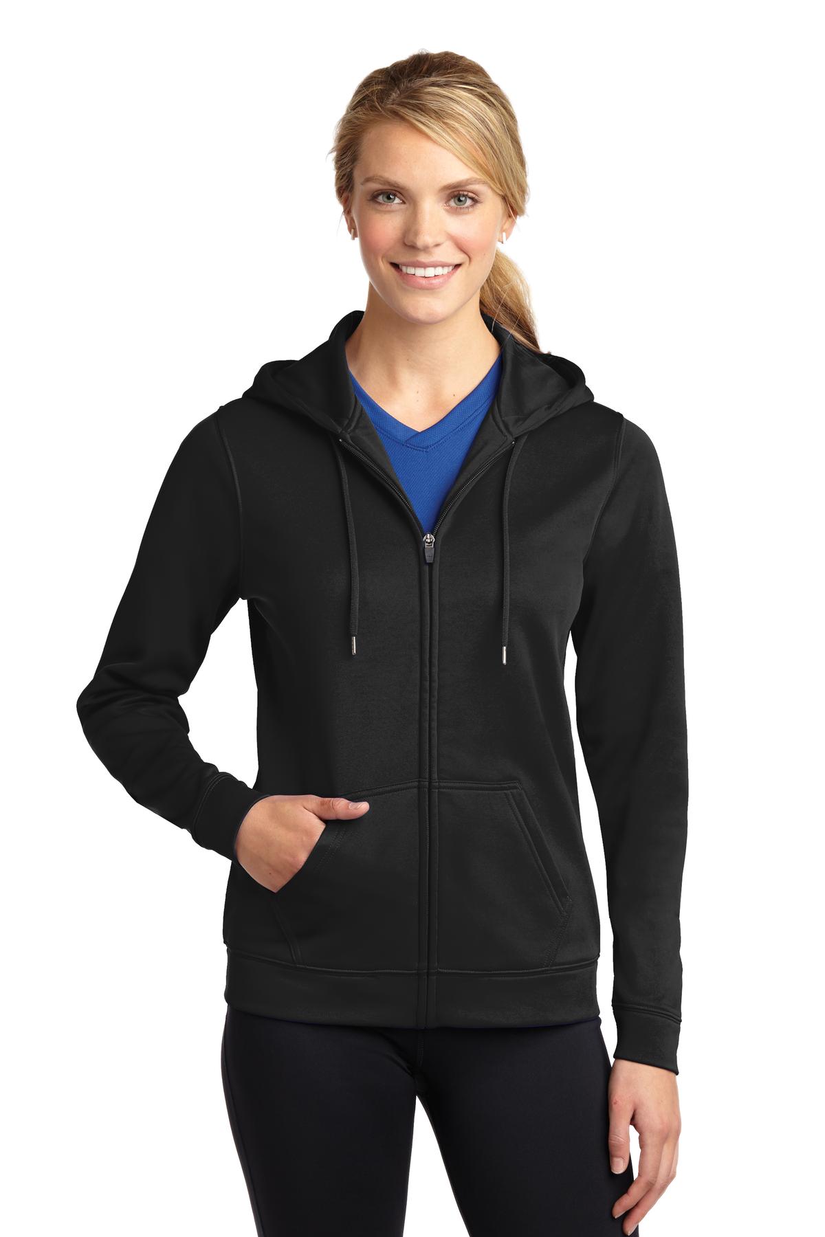 Sport-Tek ®  Ladies Sport-Wick ®  Fleece Full-Zip Hooded Jacket. LST238