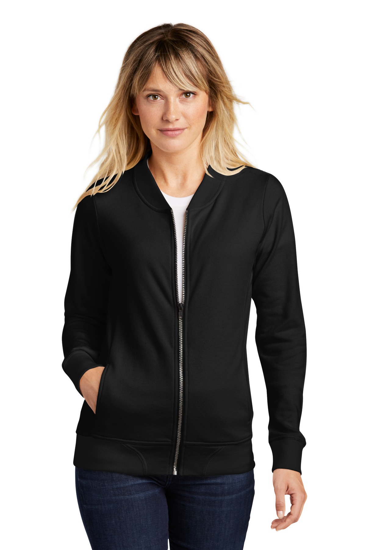 Sport-Tek  ®  Ladies Lightweight French Terry Bomber. LST274