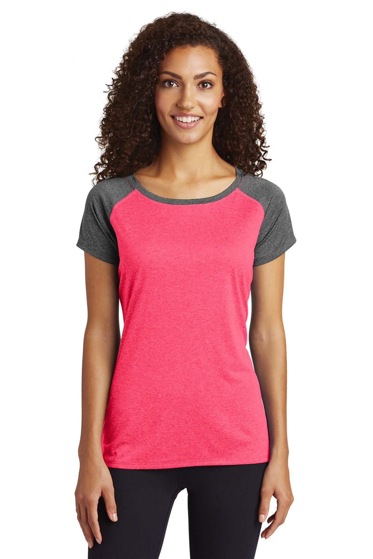 Sport-Tek  ®  Ladies Heather-On-Heather Contender  ™  Scoop Neck Tee. LST362