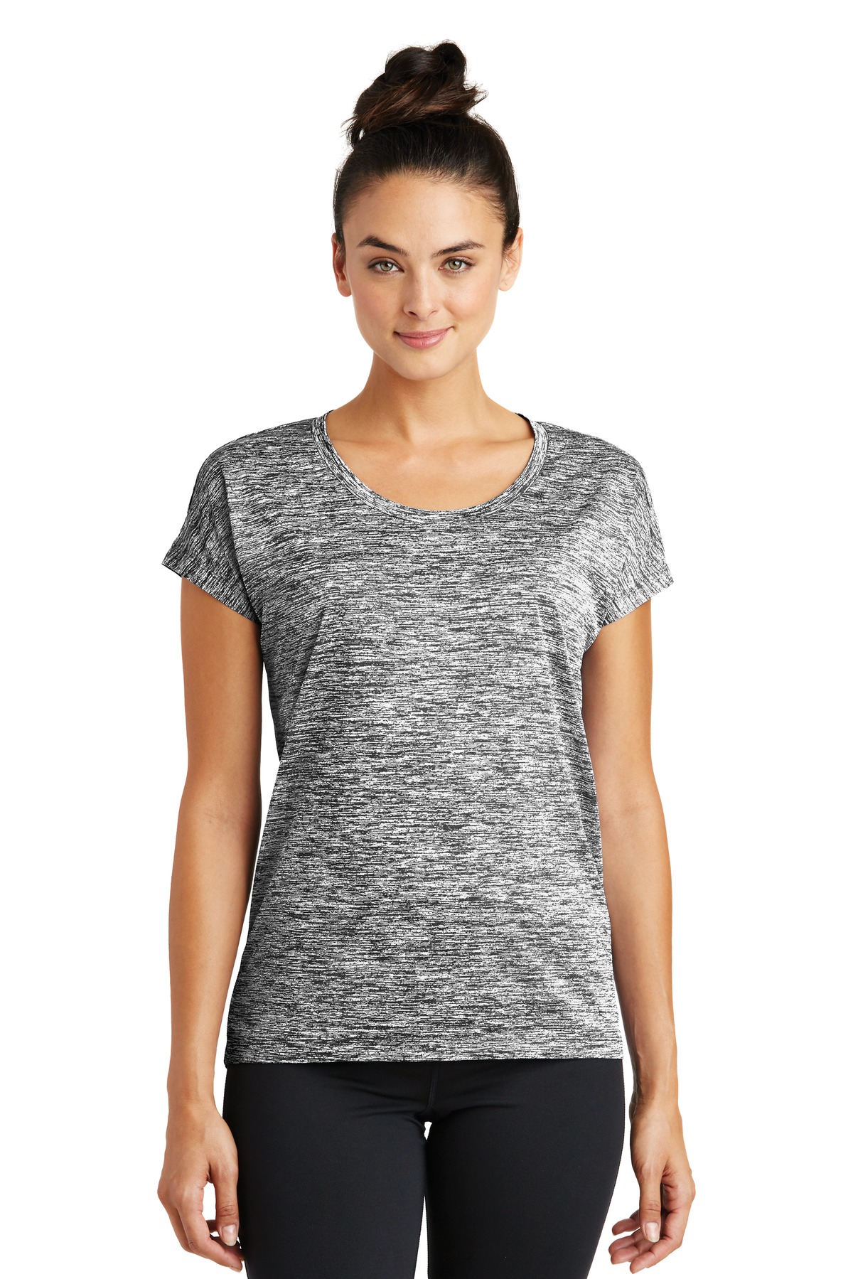 Sport-Tek ®  Ladies PosiCharge ®  Electric Heather Sporty Tee. LST390